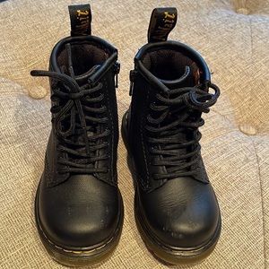 Dr Marten’s black toddler boots. size 7